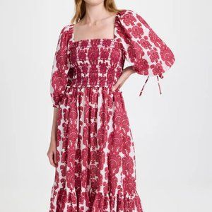 Cara Cara Jazzy Dress, paisley print, berry color, size medium